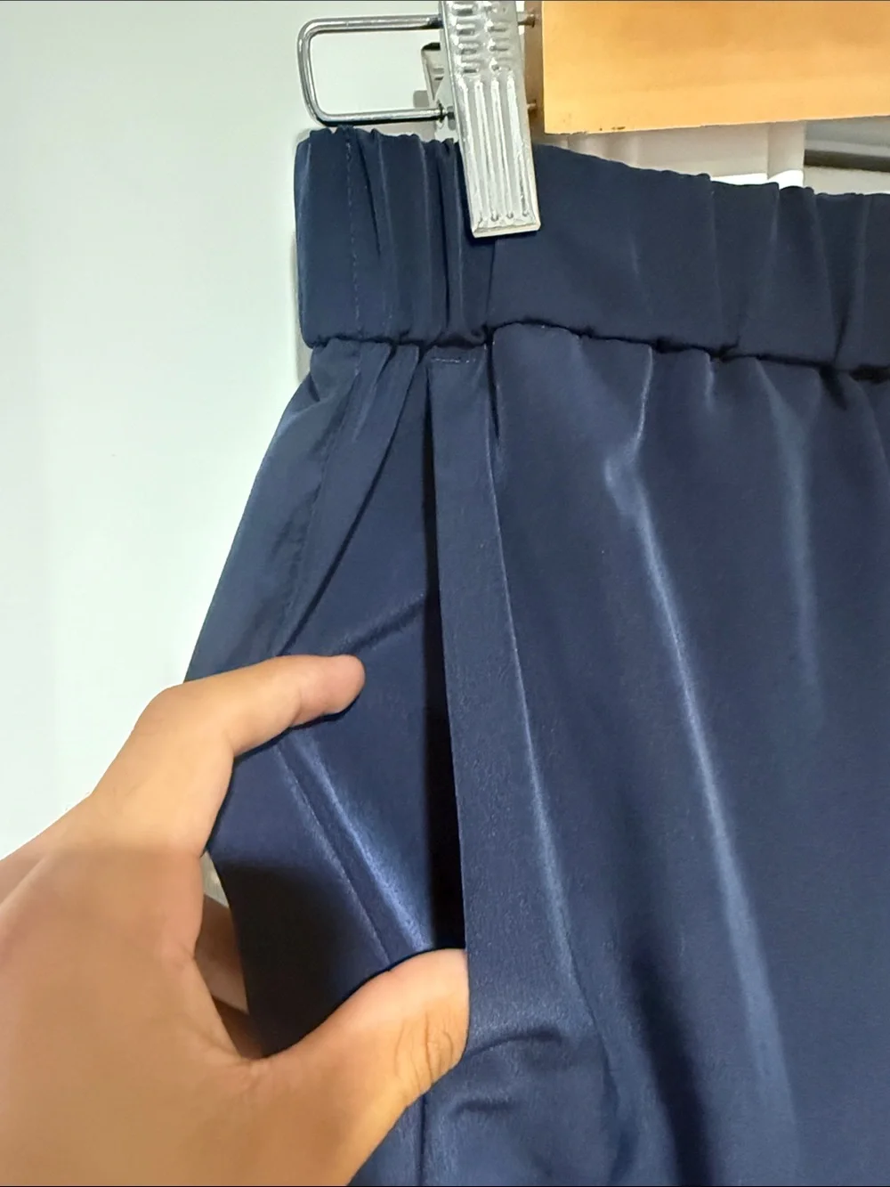 Michael Kors Midnight Blue Wide Leg Drawstring Pants